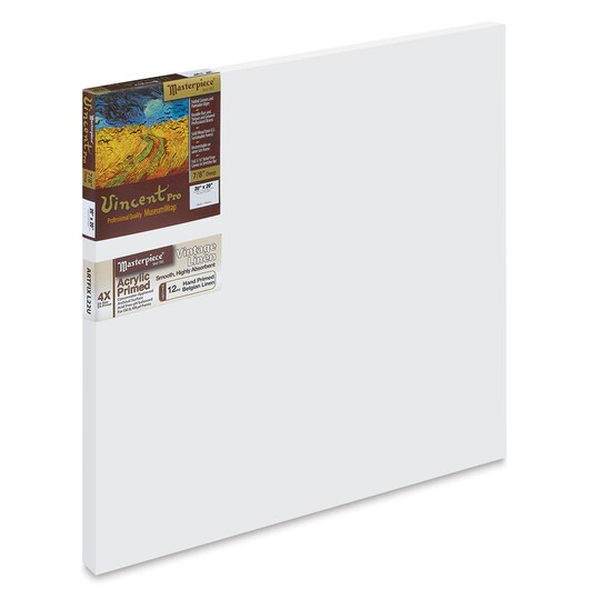 Masterpiece; Masterpiece Vincent Pro Artfix Linen Canvas - 20" x 20", Acrylic Primed; Category:Stretched Canvas; Image:1